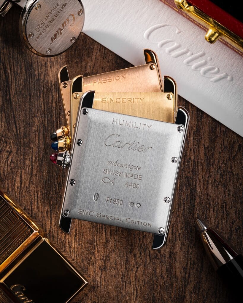 CARTIER X SINGAPORE WATCH CLUB CASEBACK ENGRAVING