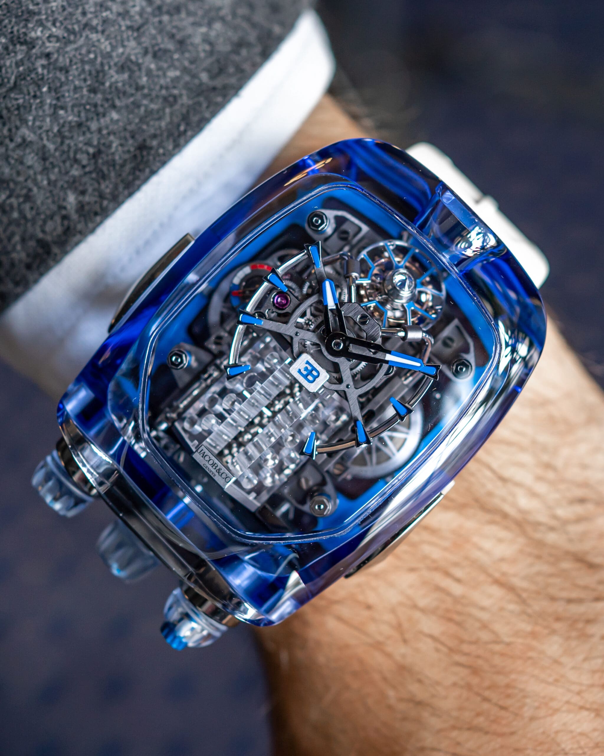 Jacob & Co. Bugatti Chiron Tourbillon Blue Sapphire Crystal