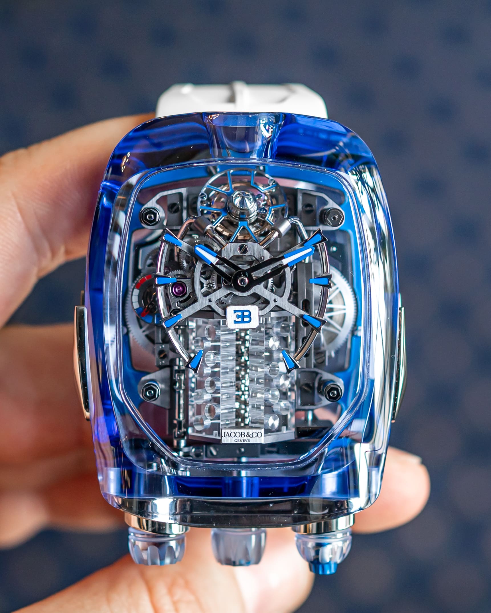 Jacob & Co. Bugatti Chiron Tourbillon Blue Sapphire Crystal