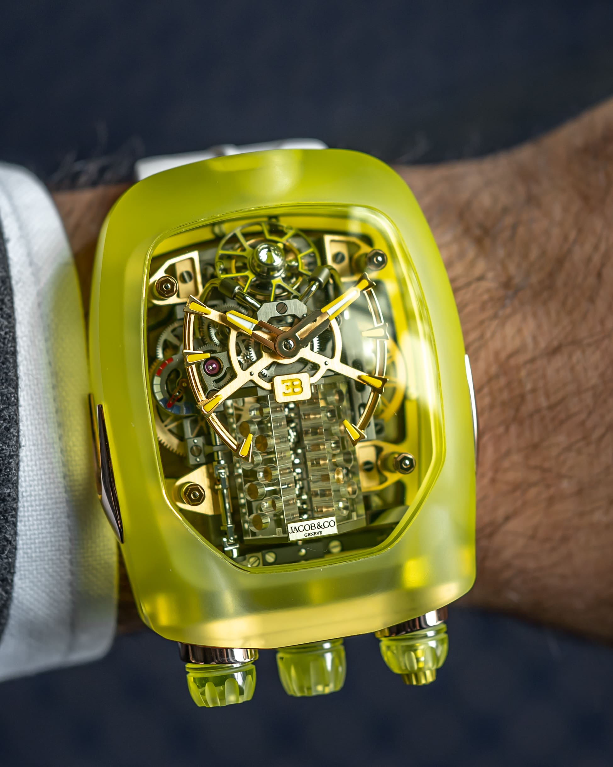 Jacob & Co. Bugatti Chiron Tourbillon Yellow Sapphire Crystal