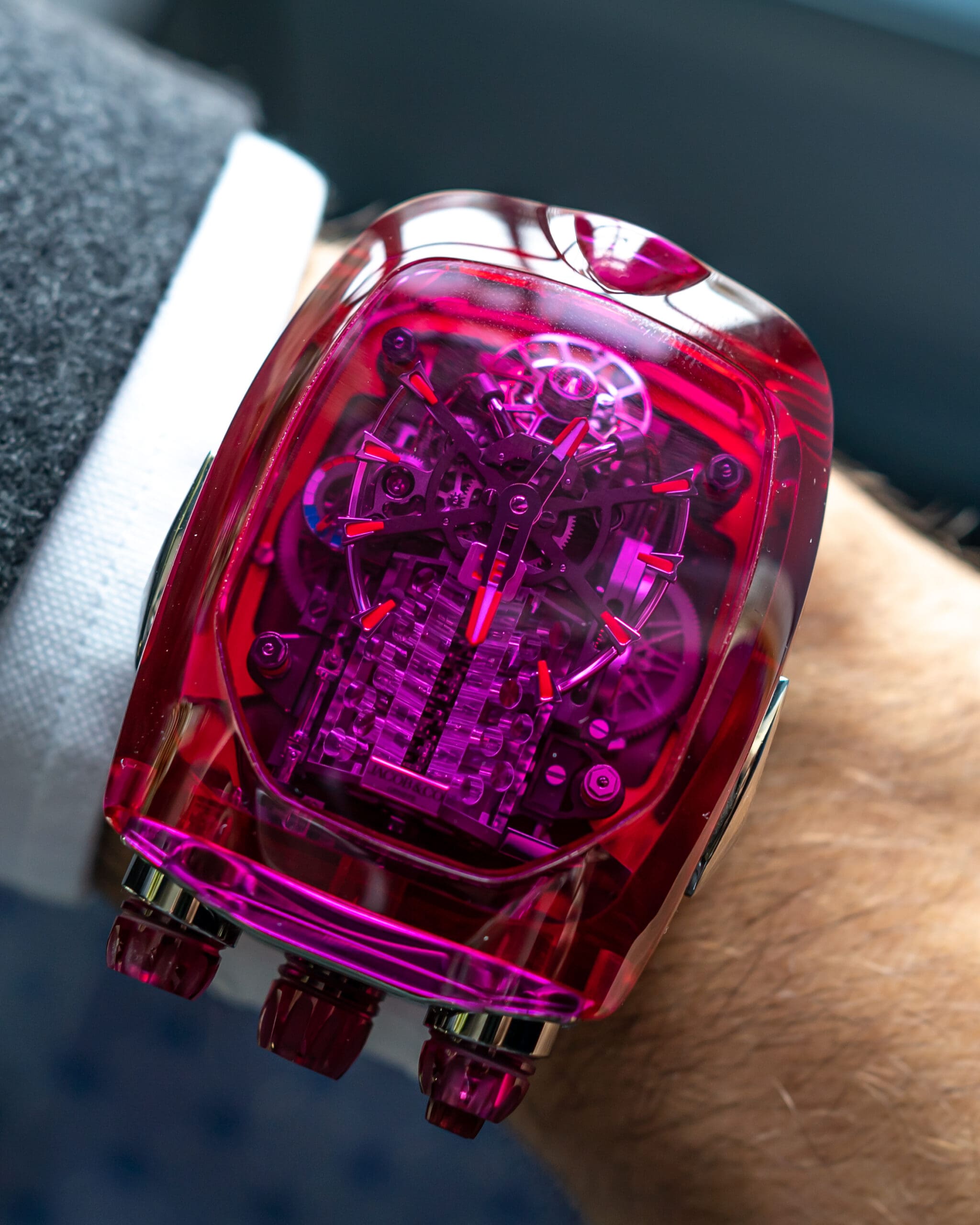 Jacob & Co. Bugatti Chiron Tourbillon Pink Sapphire Crystal