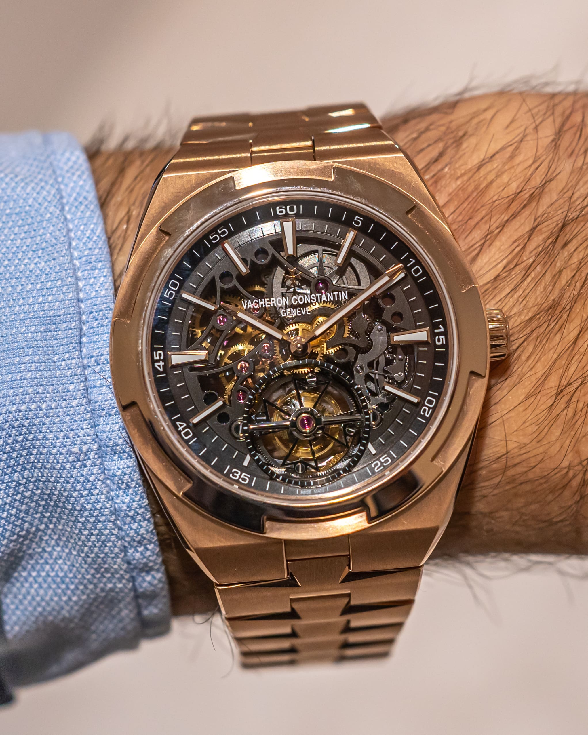 Vacheron Constantin Overseas Tourbillon Skeleton Pink Gold 6000V/110R-B934