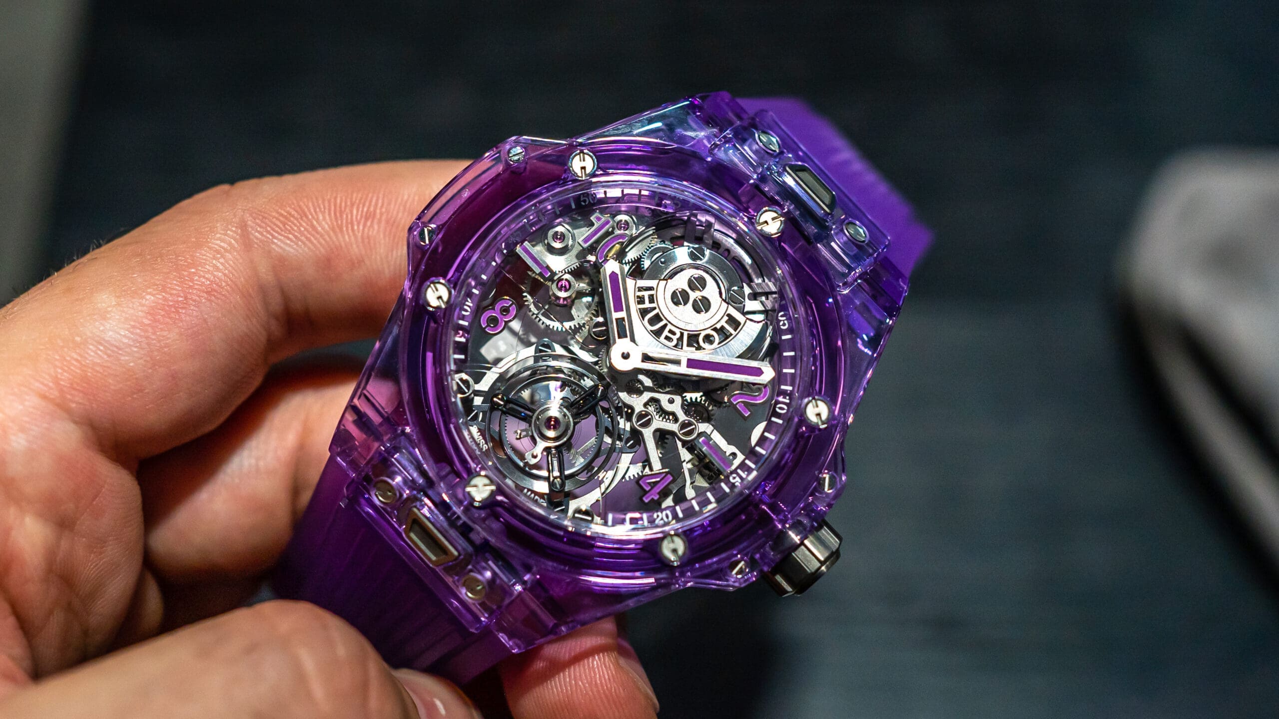 Hublot Big Bang Tourbillon Automatic Purple Sapphire 429.JM.0120.RT