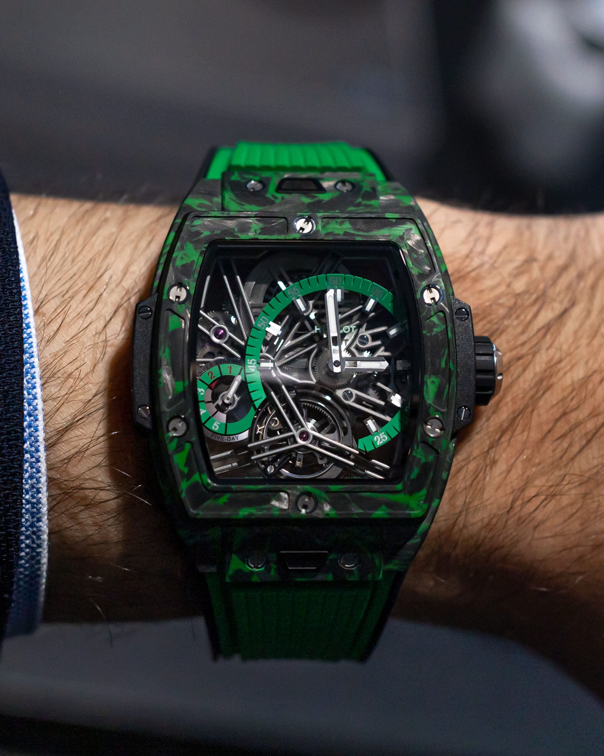 HUBLOT SPIRIT OF BIG BANG TOURBILLON CARBON GREEN