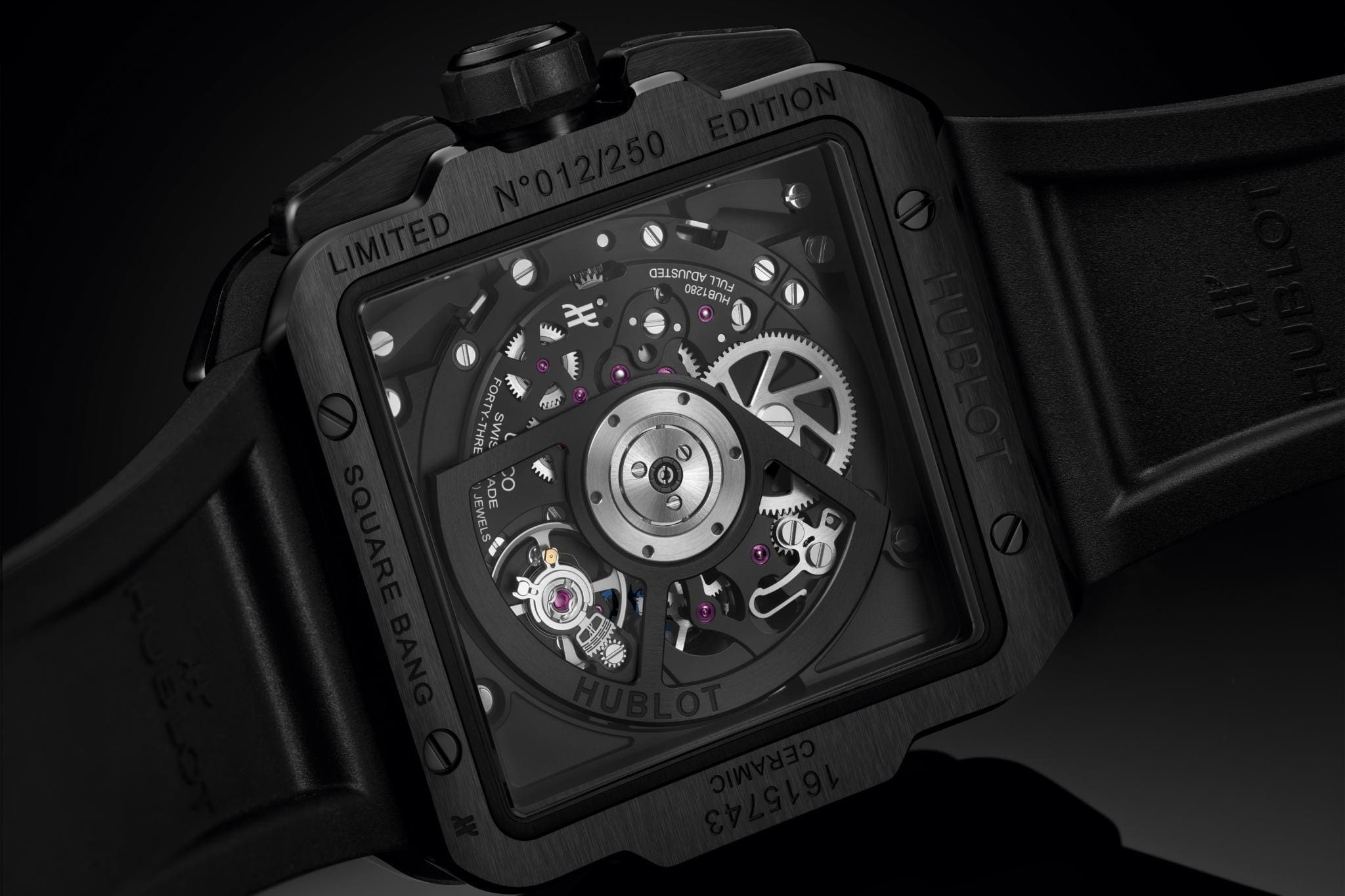 Hublot Square Bang Unico All Black Caseback