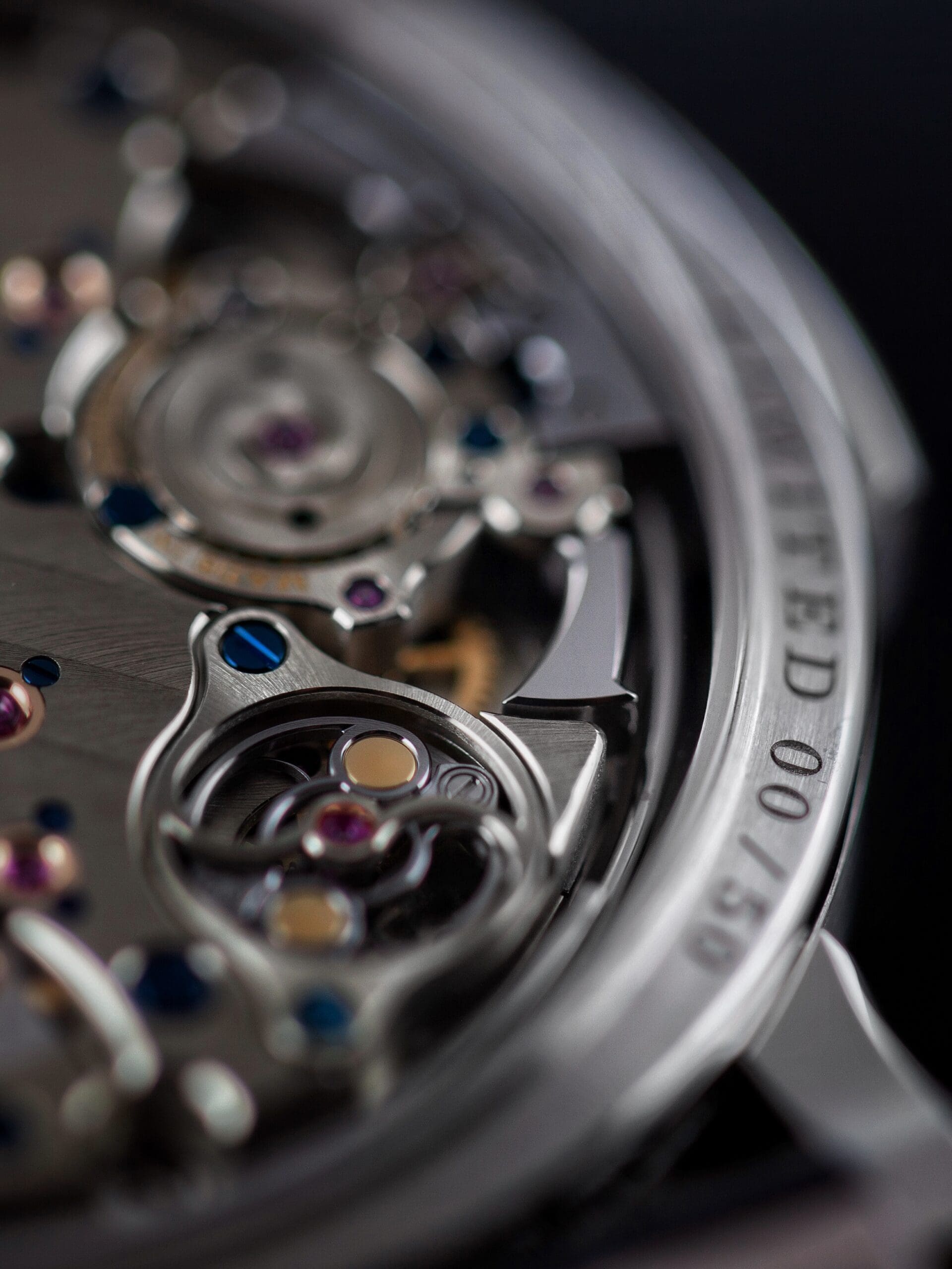 A. Lange & Söhne Richard Lange Minute Repeater close up of hammer Ref. 606.079F